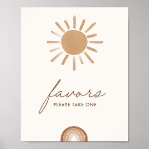 Kleine Ray of Sunshine Baby Duwer Lieblingsuntersc Poster
