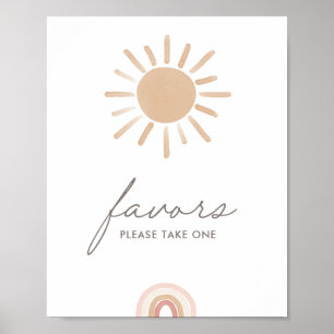 Kleine Ray of Sunshine Baby Duwer Lieblingsuntersc Poster
