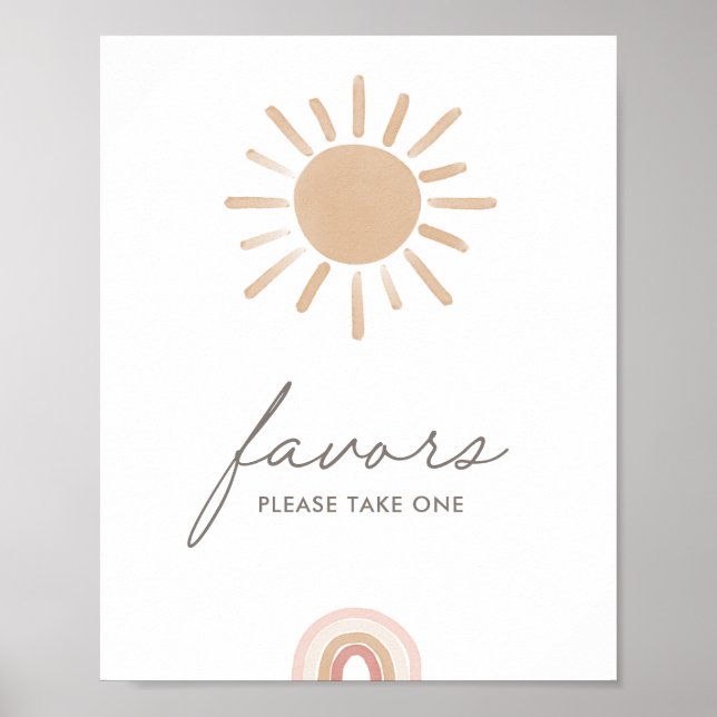 Kleine Ray of Sunshine Baby Duwer Lieblingsuntersc Poster (Vorne)