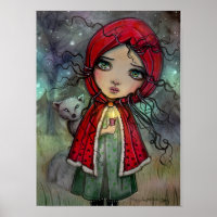 Kleine Red Riding Hood Big Eye Baby Puppenkunst