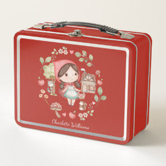 Kleine Red Riding Hood Niedlich Whimsical School Metall Brotdose