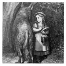 Kleine Red Riding Hood trifft auf den großen Bad W