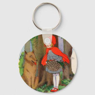 Kleine Red Riding Hood und der Wolf Schlüsselanhänger