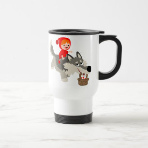 Kleine Red Riding Hood und die Wolf-Tasse Reisebecher