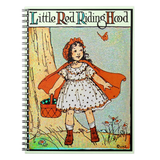 Kleine Red Riding Hood Vintag Niedlich Notizblock (Vorderseite)