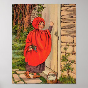 Kleine Red Riding Hood Vintag Poster