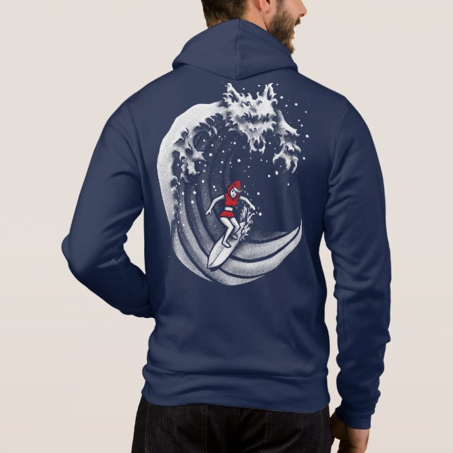 Kleine Red Surfing Hood Hoodie (Rückseite)