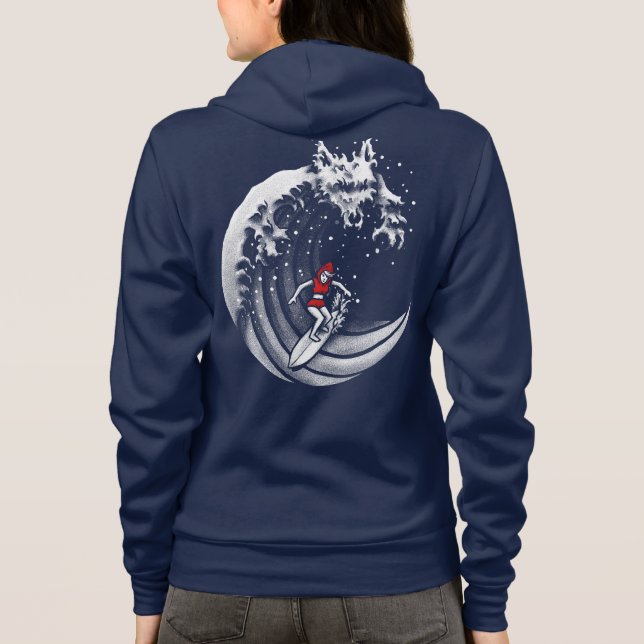 Kleine Red Surfing Hood Hoodie (Rückseite)