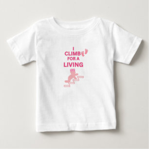 KLEINE REISENDE WEISS HEISS PINK I KLETTERE BABY M T-SHIRT