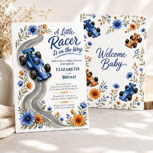Kleine Rennfahrer Formel Eins Baby Shower Einladun Einladung