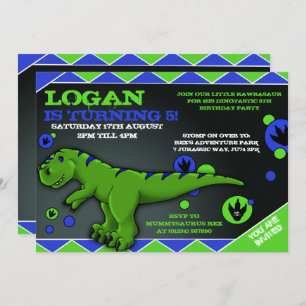 Kleine Rex Geburtstagsparty Einladungen
