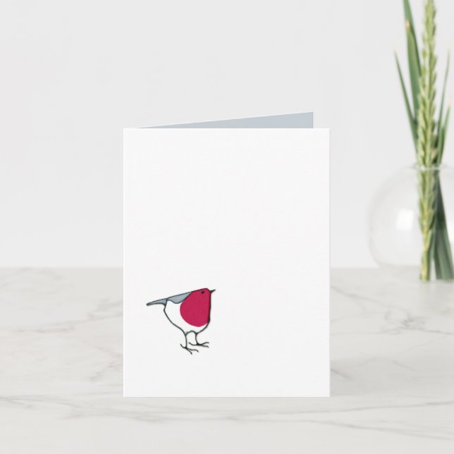 Kleine Robin Note Card Karte (Vorderseite)