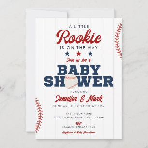 Kleine Rookie Baseball Sport Babyparty Einladung
