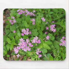 Kleine, rosa, delikate Wildblumen Mousepad