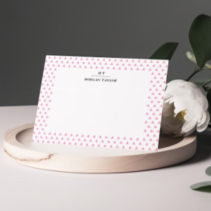 Kleine rosa Dreiecke Personalisierte Mitteilungska Mitteilungskarte