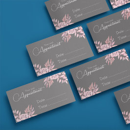 Kleine, rosa und raffinierte Terminkarte