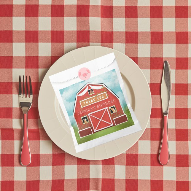 Kleine Rote Barne Farm Geburtstagspartei Geschenktütchen (Von Creator hochgeladen)