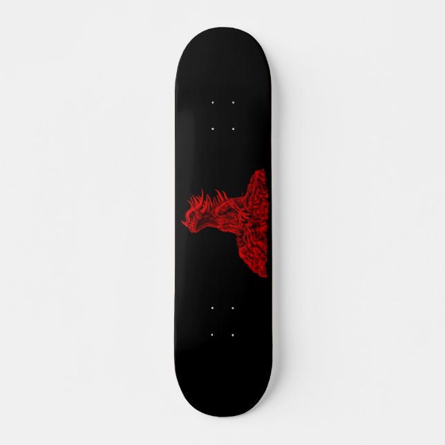 Kleine Rote Drache - Dragon Skateboard (Vorne)