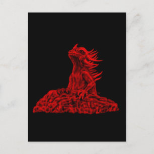 Kleine Rote Drache Postkarte
