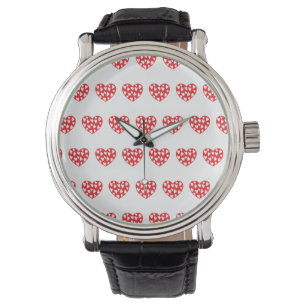 Kleine rote Herzen eWatch Armbanduhr