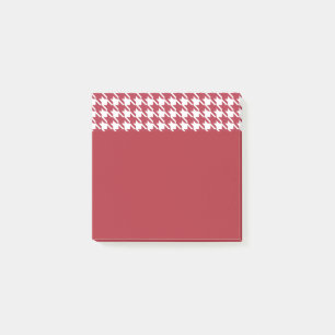 Kleine rote Houndstooth-Post-it-Notes Post-it Klebezettel