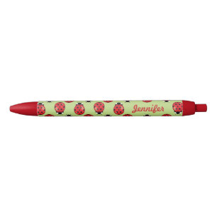Kleine rote Ladybugs mit Personalisiertem Namen Kugelschreiber