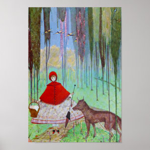 Kleine rote Motorhaube Poster