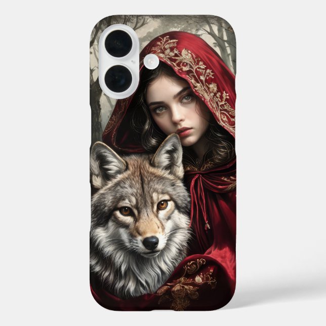 Kleine rote Motorhaube und Wolfsdecke Case-Mate iPhone Hülle (Rückseite)