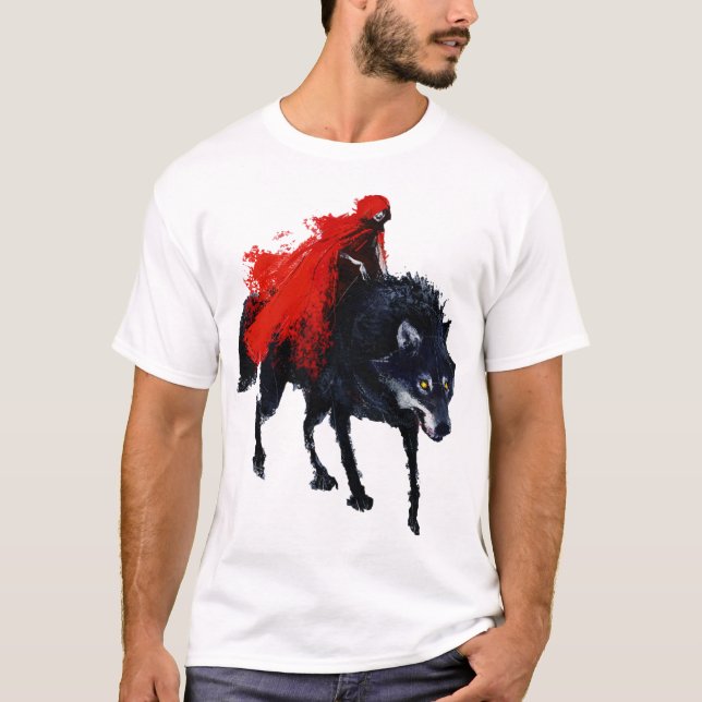 kleine rote Reithaube  T-Shirt (Vorderseite)