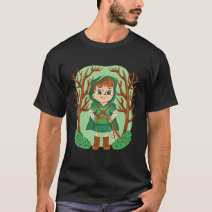 Kleine Rote Reitschule Wandern im Wald T-Shirt