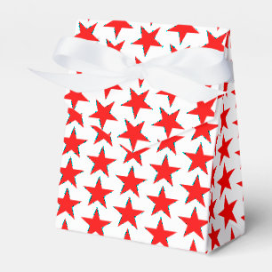 Kleine rote Sterne Geschenkschachtel
