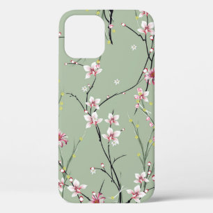 Kleine rote und gelbe Blume auf grünem Hintergrund Case-Mate iPhone Hülle