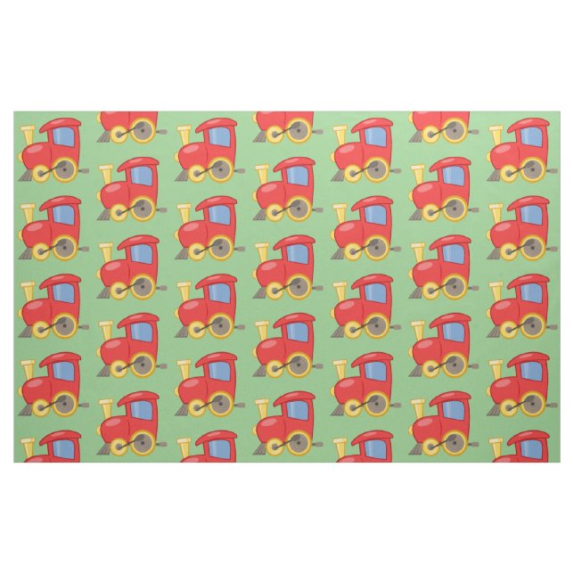 Kleine rote Züge Stoff (Fat Quarter (45,7 x 55,9 cm))