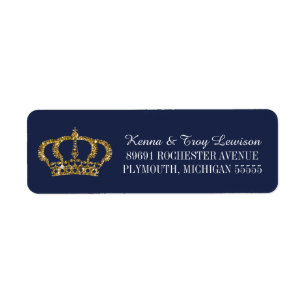Kleine Rücksendeadresse Prinz-Royal Crown