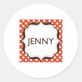 Kleine runde Aufkleber - Logo zentriert