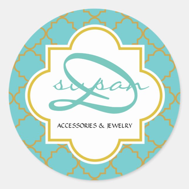 Kleine, runde Vierfolienaufkleber Runder Aufkleber (Vorderseite)