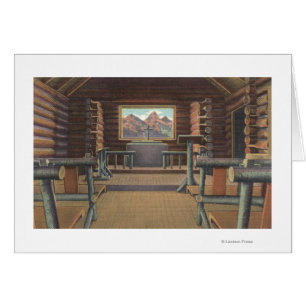 Kleine Rundholzkirche bei Snake River View