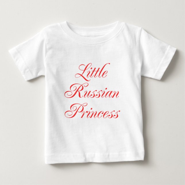 Kleine russische Prinzessin Baby T-shirt (Vorderseite)