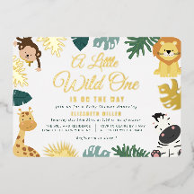 kleine Safari-Wald-Babydusche