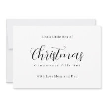 Kleine Schachtel mit Familienfoto-Weihnachtsdekora