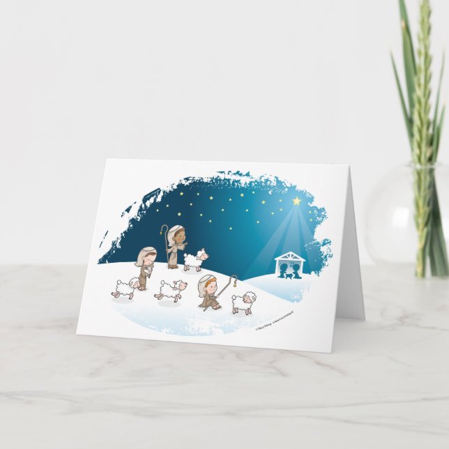 Kleine Schäfer Feiertagskarte (Vorderseite)