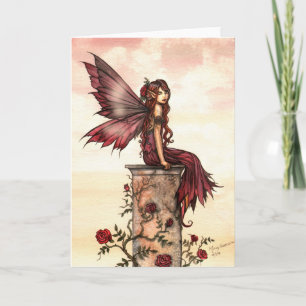 Kleine Scharlachrote Rosenfee Karte