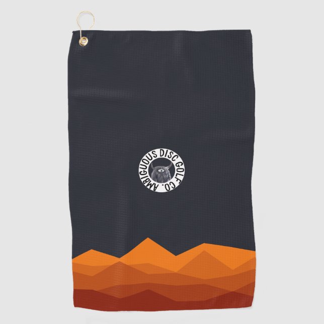 Kleine Scheibe Golf Bag Handtuch mit Clip (Vorderseite)