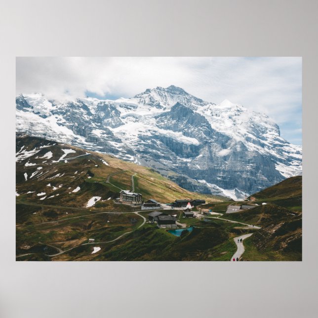 Kleine Scheidegg Bergpass Schweiz Poster (Vorne)