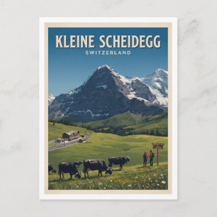 Kleine Scheidegg, Berner Oberland Wengen Reise Postkarte