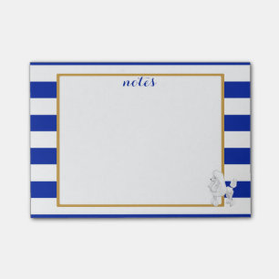 Kleine schicke Pudel-Post-Itanmerkungen Post-it Klebezettel