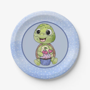 kleine Schildkröte pappteller
