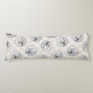 Kleine, schlafende Welpen, originale Hundekunst Seitenschläferkissen