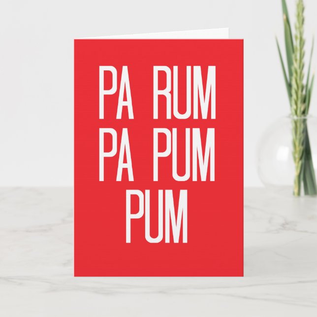 Kleine Schlagzeuger-Jungen-Weihnachtskarte Feiertagskarte (Vorderseite)