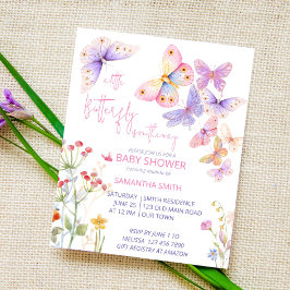 Kleine Schmetterling-Wildblumen Babydusche in